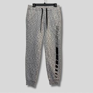 Hollister Men's Heathered Gray Space Joggers Sweatpants